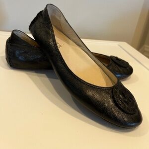 Michael Kors Black Leather  Ballet flats size 9
